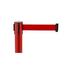 Poste separador rojo detalle de la cinta