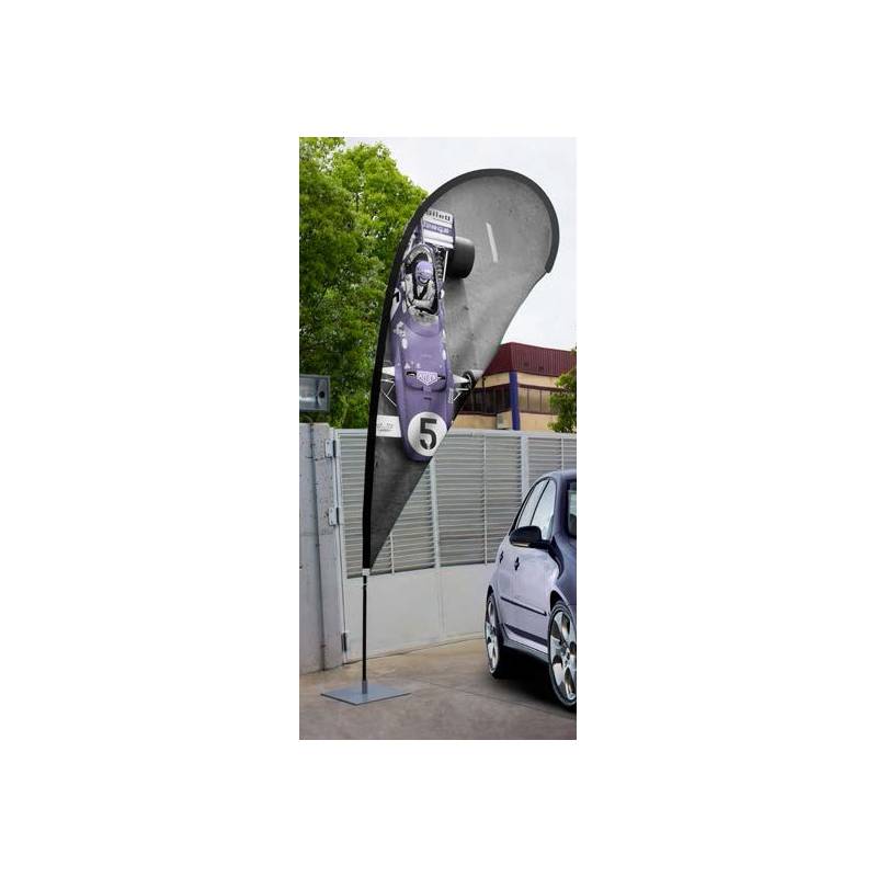 Flying banner en forma de gota de 216 a 434 