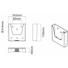 Portafolletos simple para DIN A5 medidas