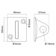 Colgador para cordon dorado medidas