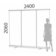 Roll Up 240 x 206 cm. medidas