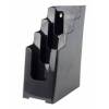 Portafolletos Negro para folletos 10x21 cm
