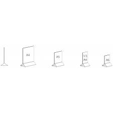 Portagráfica vertical con base triángular medidas disponibles