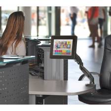 BRAZO ARTICULADO PARA TABLET EJEMPLO DE USO