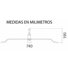 Base cruz plana para flag banner medidas