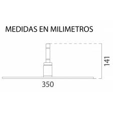 Medidas de la base plana metálica para flybanner o flag banner económicos.