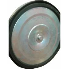 Catenaria / poste separador de cinta detalle de la base