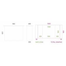 Mostrador plegable económico MEDIDAS