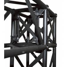 Esquina para Truss cuadrado negro ejemplo de uso