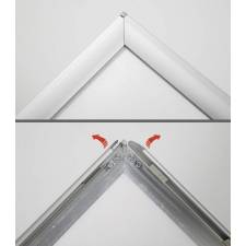 Caballete de exterior para cartel A1, A0, 50x70 o 70x100 cm. marco click