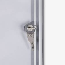 Vitrina magnética económica cerradura incluida