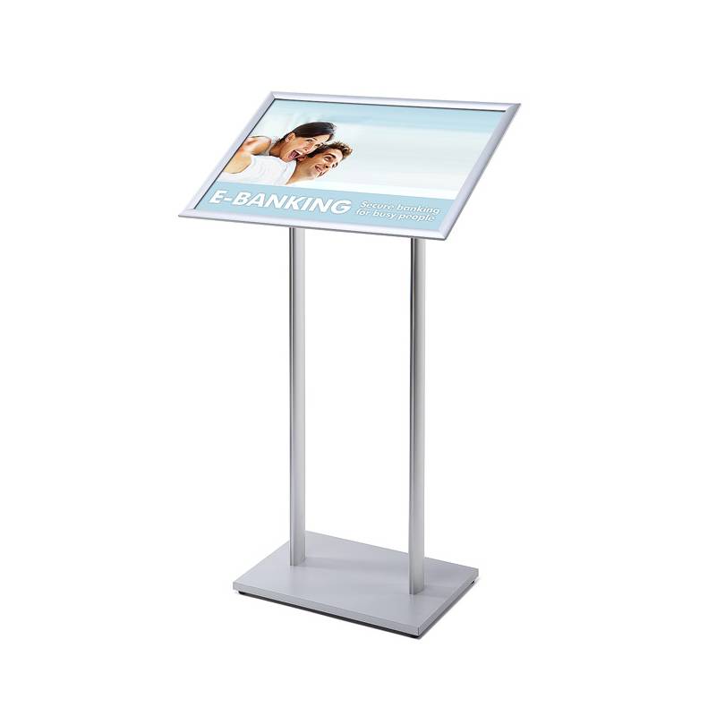 Atril informativo para hoja DIN A2 marco a inglete