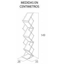 Portacatálogos plegable para folletos A4 medidas