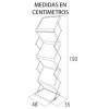Portacatálogos plegable para folletos A3  MEDIDAS