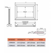 Marco de sobremesa para DIN A4 o DIN A3 medidas