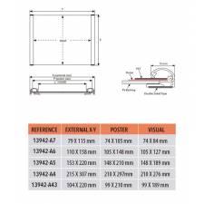 Sistema de información y directorios para puertas o paredes medidas