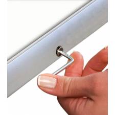 Marco impermable detalle del bloqueo