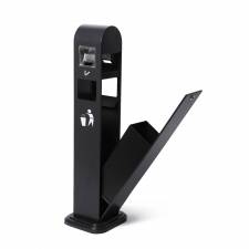 PAPELERA CON CENICERO PARA EXTERIOR FACIL APERTURA