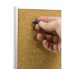 Tablón de anuncios de corcho para usar con chinchetas, no incluidas