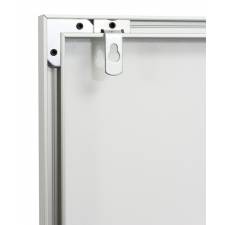 Tablón de anuncios de corcho vista trasera