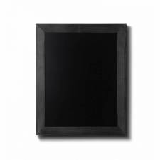 Pizarra de madera barnizada de 40x50 cm de color negro