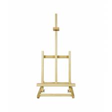 Trípode en madera natural de 62x28-54cm