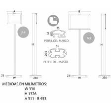 Portagráficas CON PORTAFOLLETOS MEDIDAS