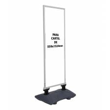 Caballete de exterior extra alto color aluminio 2