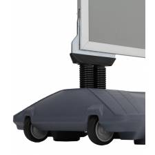 Caballete de exterior extra alto color aluminio con muelles