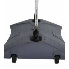 Caballete de exterior extra alto color aluminio base rellenable con ruedas