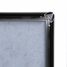 Atril portamenú negro para DIN A4 marco click