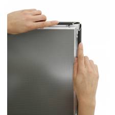 MARCO DE ALUMINIO NEGRO perfil 25 mm MARCO CLICK