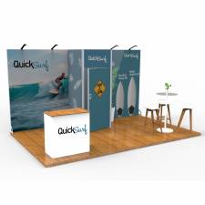 Stand completo Vector 15 m² 3x5 metros modelo 1 vista 1