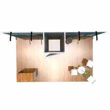 Stand completo Vector 15 m² 3x5 metros modelo 1 planta