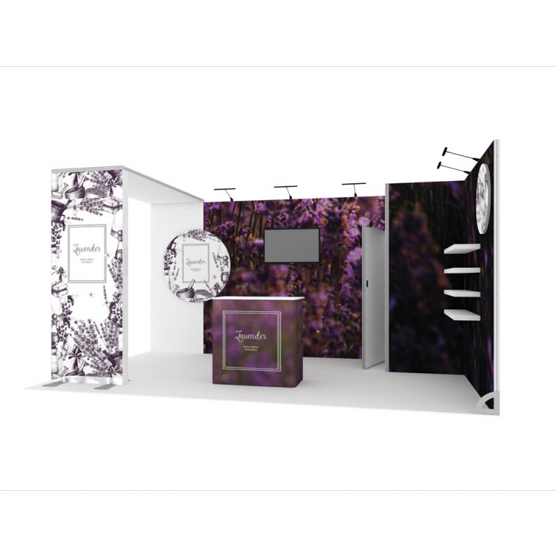 Stand completo Vector 15 m² 3x5 metros modelo 3