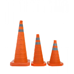 Conos de balizamiento plegables de 40, 50 o 70 cm de alto