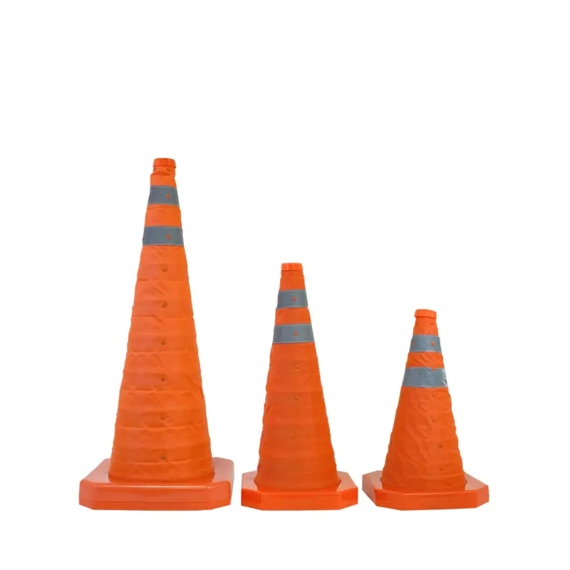 Conos de balizamiento plegables de 40, 50 o 70 cm de alto