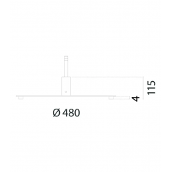 Base en cruz para flying banner medidas