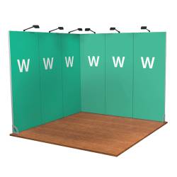 Stand Linear 9m² esquema