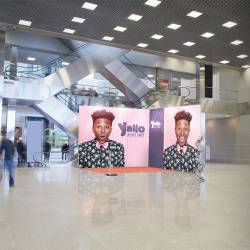 Stand Linear 9m² ejemplo de uso