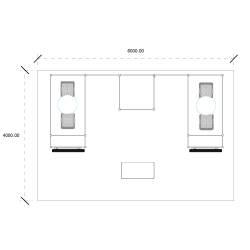 Stand Linear 24 m² planta