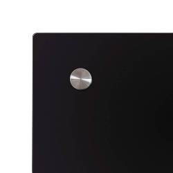 Pizarra de cristal negro tamaño 90x120 cm embellecedores incluidos