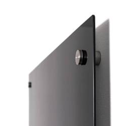 Pizarra de cristal negro tamaño 90x120 cm muy elegante