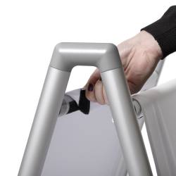 CABALLETE PARA LONA O TEXTIL detalle retirada