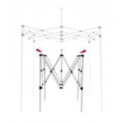 Carpa 2 x 2 metros en acero montaje
