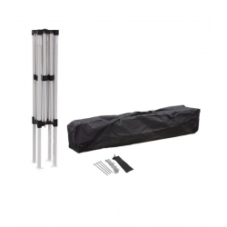 Carpa 3 x 4.5 metros en acero bolsa, piquetas y cuerda incluidas