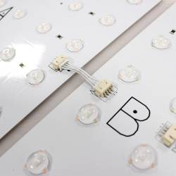 Marco con LED de cortina para textil modulos