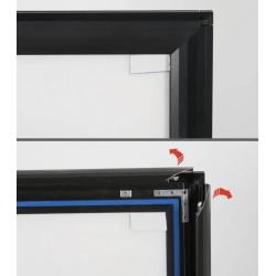 Caballete de exterior para cartel A1, A0, 50x70 o 70x100 cm. marco click