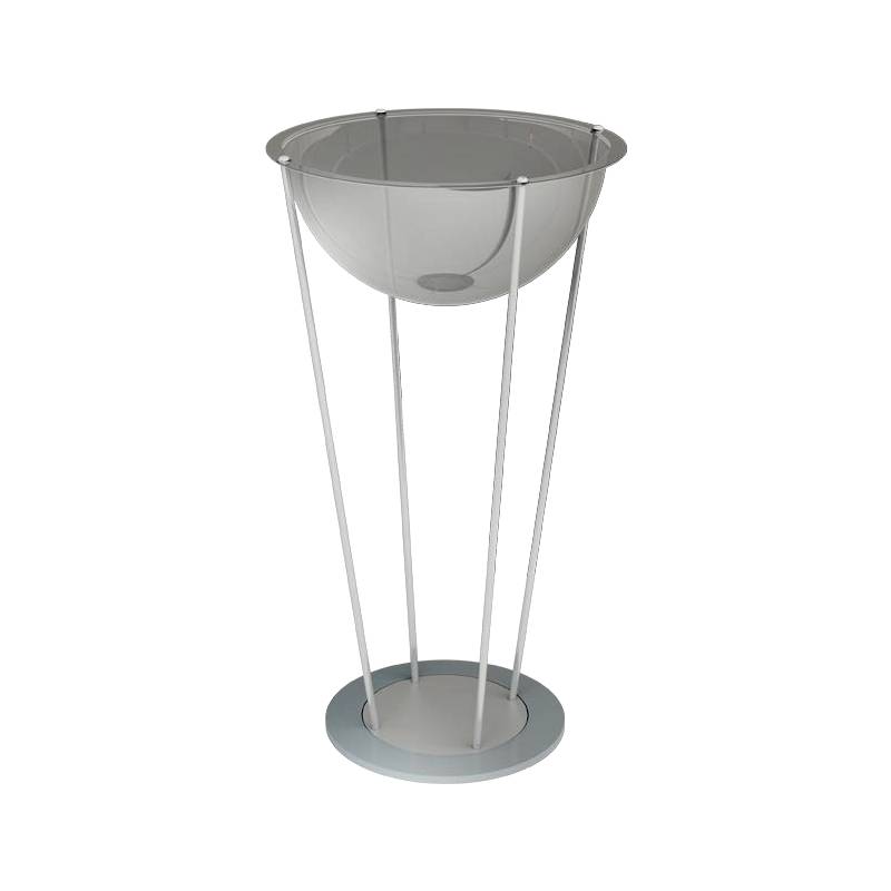 Dispensador expositor de producto con patas de aluminio