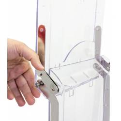 Portafolletos portatil con 5 bolsillos para DIN A4 bandejas acrílicas 2